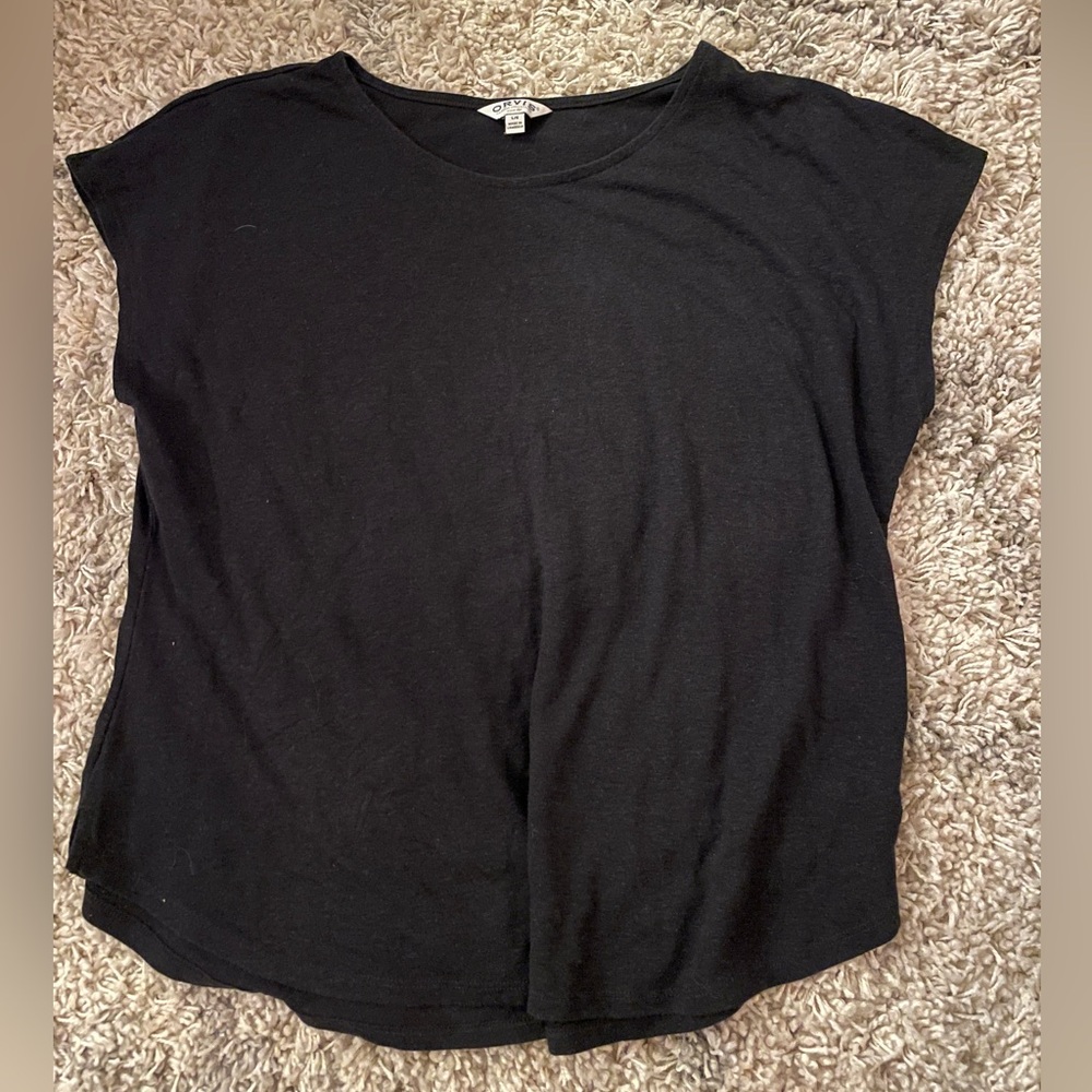 Orvis Black Short Sleeve Tee Size Large